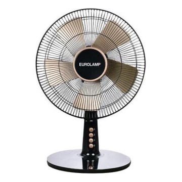 Asztali ventilátor 40W/230V átm. 35 cm fekete/arany