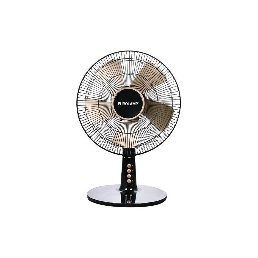 Asztali ventilátor 40W/230V átm. 35 cm fekete/arany