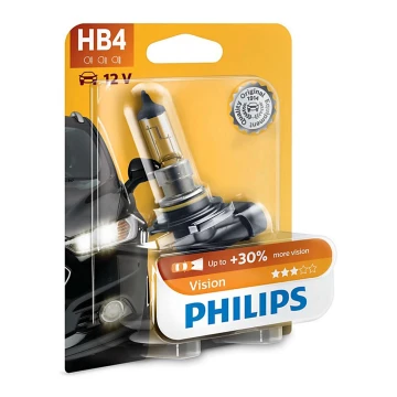 Autó izzó Philips VISION 9006PRB1 HB4 P22d/60W/12V