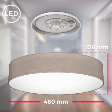 B.K. Licht 1395 - LED Mennyezeti lámpa LED/20W/230V taupe