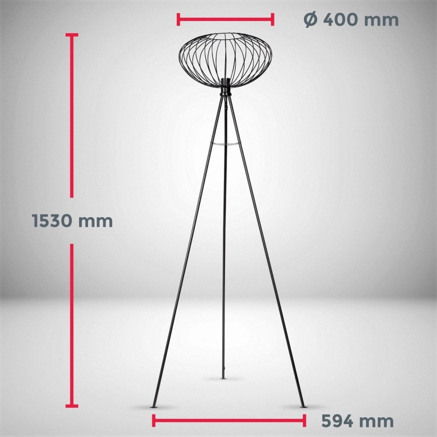 B.K. Licht 1470 - Állólámpa RETRO 1xE27/40W/230V