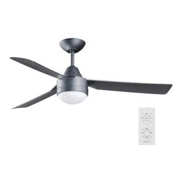 BAYSIDE 531017 - Mennyezeti ventilátor MEGARA 2xE14/15W/230V antracit + távirányítás