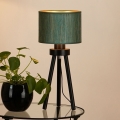 Brilagi - Asztali lámpa BOSTON ROLLER 1xE27/15W/230V szalma zöld/arany