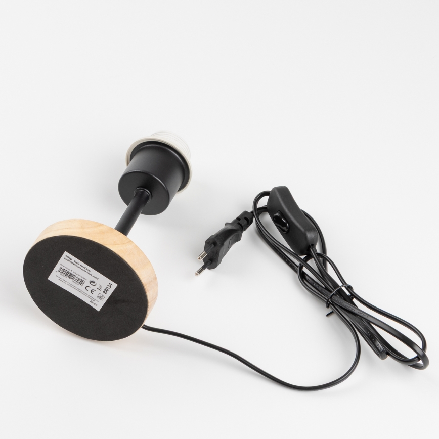 Brilagi - Asztali lámpa NUBILA WOOD 1xE27/25W/230V tölgy/antracit