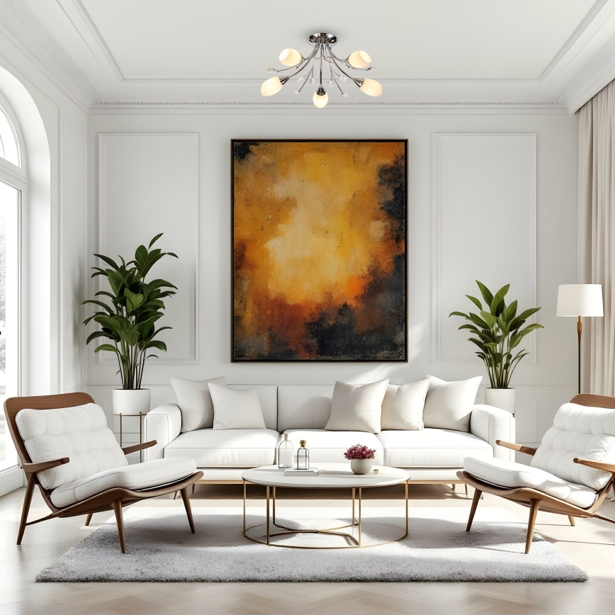 Brilagi - Felületre szerelhető csillár MEGAPOLIS 5xE14/60W/230V fényezett króm