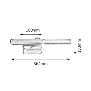 Brilagi - Képmegvilágító DANAE 2xE14/40W/230V bronz