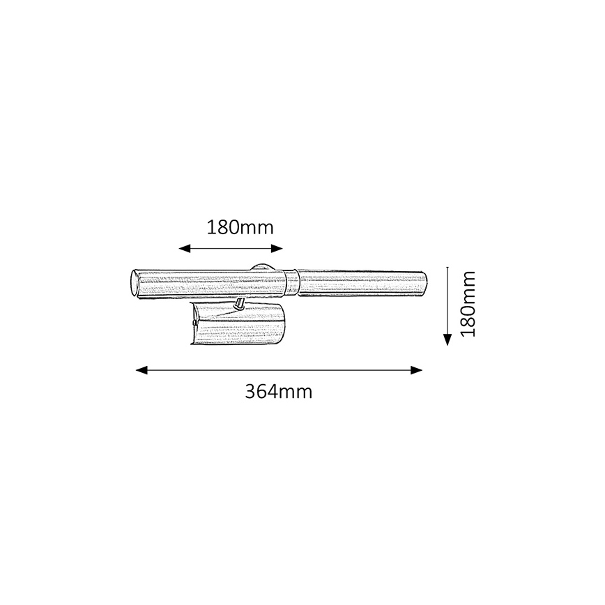 Brilagi - Képmegvilágító DANAE 2xE14/40W/230V bronz