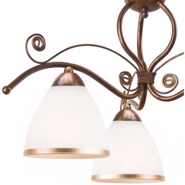 Brilagi - LED Csillár láncon ANTICO 3xE27/60W/230V bronz patina