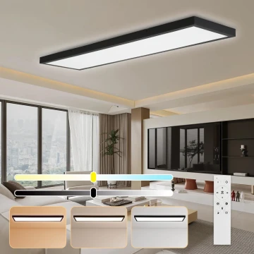 Brilagi - LED Dimmelhető fürdőszobai lámpa FRAME SMART LED/50W/230V 3000-6000K IP44 fekete + távirányítás