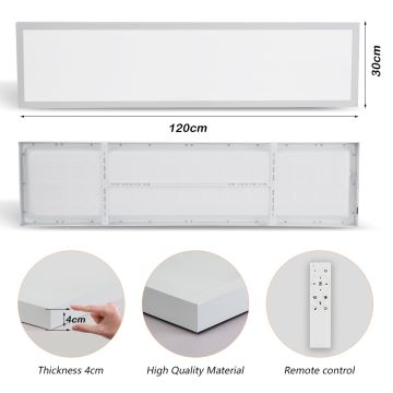 Brilagi - LED Dimmelhető fürdőszobai lámpa FRAME SMART LED/50W/230V 3000-6000K IP44 fehér + távirányítás