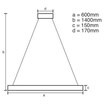 Brilagi - LED Dimmelhető kristály csillár zsinóron HALO LED/40W/230V + távirányítás