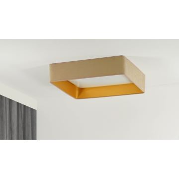 Brilagi - LED Dimmelhető mennyezeti lámpa VELVET SQUARE SMART LED/36W/230V 2700-6500K Wi-Fi Tuya + távirányítás bézs