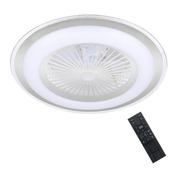 Brilagi - LED Dimmelhető lámpa ventilátorral RONDA LED/48W/230V 3000-6000K ezüst + távirányító