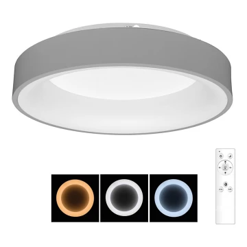 Brilagi - LED Dimmelhető mennyezeti lámpa FALCON LED/40W/230V 3000-6500K ezüst + távirányító