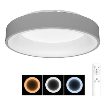 Brilagi - LED Dimmelhető mennyezeti lámpa FALCON LED/80W/230V 3000-6500K szürke + távirányító