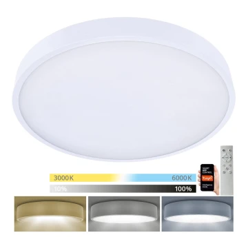 Brilagi - LED Dimmelhető mennyezeti lámpa POOL SMART LED/60W/230V 50 cm 3000-6000K Wi-Fi Tuya + távirányítás fehér