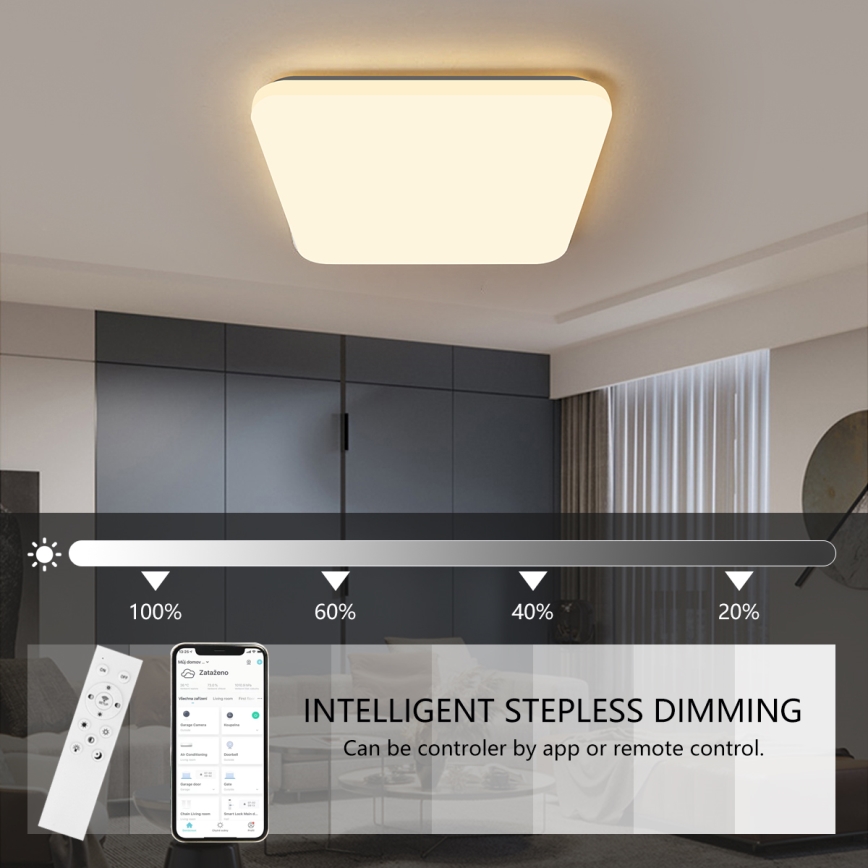 Brilagi - LED Dimmelhető mennyezeti lámpa SMART LED/28W/230V 2700-6500K Wi-Fi Tuya + távirányító