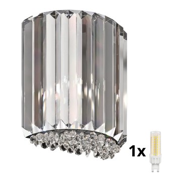 Brilagi - LED Fali kristály lámpa GLAMOUR 1xG9/42W/230V