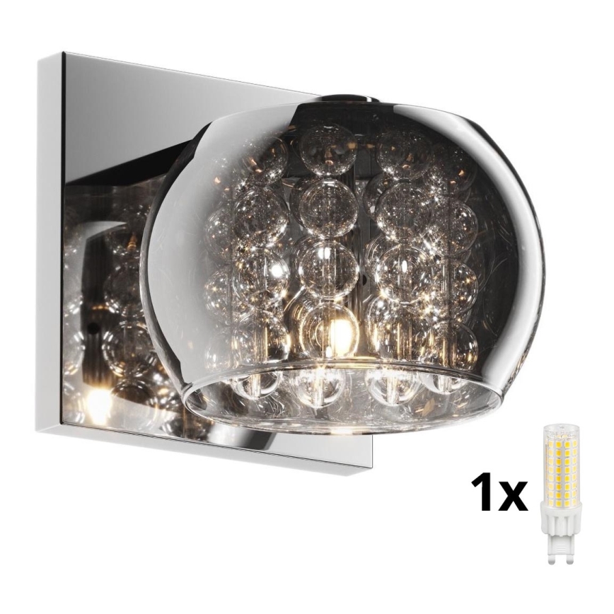 Brilagi - LED Fali kristály lámpa JEWEL 1xG9/42W/230V