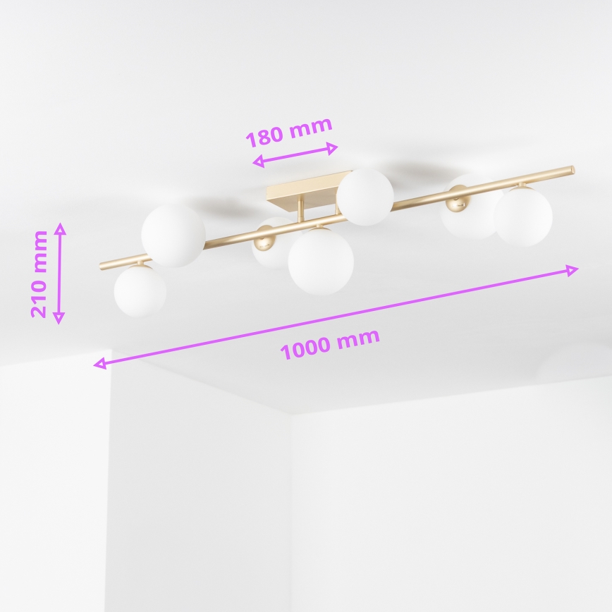Brilagi - LED Felületre szerelhető csillár MILLA 7xG9/3W/230V arany/fehér