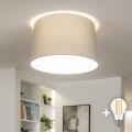 Brilagi - LED felületre szerelhető mennyezeti lámpa CERIA 1xE27/40W/230V Ø 45 cm szürke