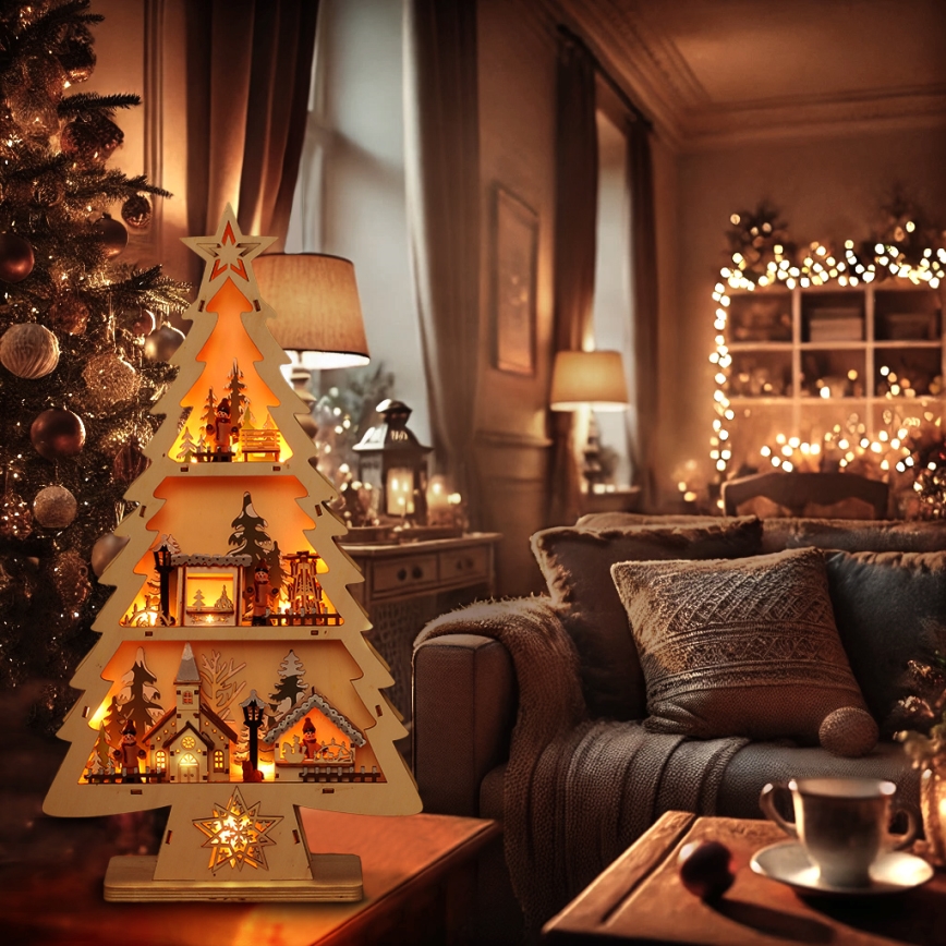 Brilagi - LED karácsonyfa dekoráció LED/3xAA