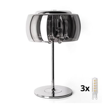 Brilagi - LED Kristály asztali lámpa JEWEL 3xG9/42W/230V