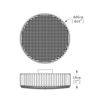 Brilagi - LED Kristály mennyezeti lámpa GLAMOUR 5xG9/42W/230V