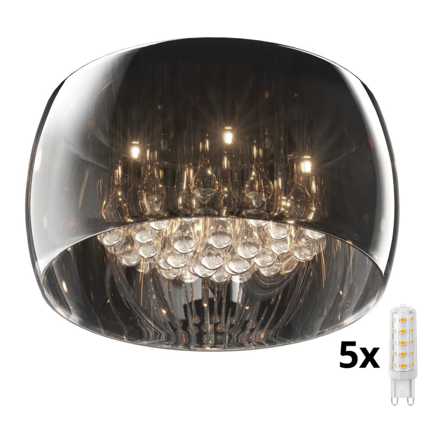 Brilagi - LED Kristály mennyezeti lámpa JEWEL 5xG9/42W/230V