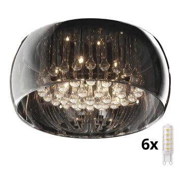 Brilagi - LED Kristály mennyezeti lámpa JEWEL 6xG9/42W/230V