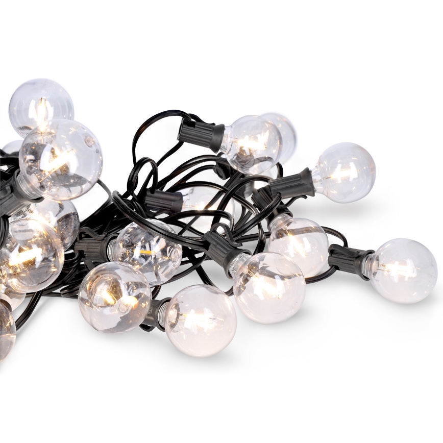 Brilagi - LED Kültéri dekoratív lánc GARLAND 25xE12 20m IP44 meleg fehér