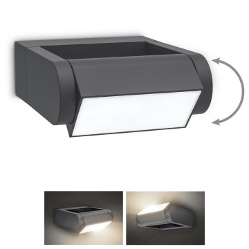 Brilagi - LED Kültéri fali lámpa CROTONE LED/7W/230V antracit IP54