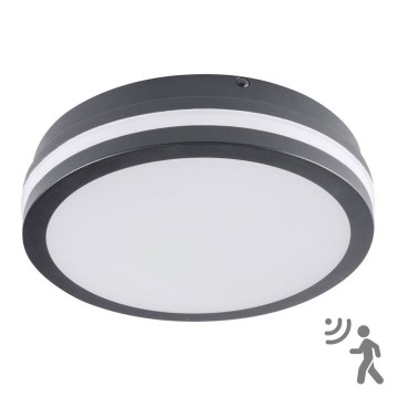 Brilagi - LED Kültéri lámpa érzékelővel BENE LED/18W/230V átm. 22 cm antracit IP54