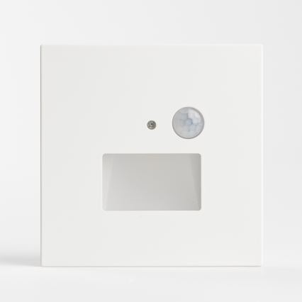 Brilagi - JACK LED lépcsővilágító lámpa mozgás- és alkonyatérzékelővel, 1,5W/230V, 3000/4000/6500K, fehér