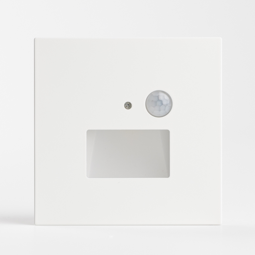 Brilagi - JACK LED lépcsővilágító lámpa mozgás- és alkonyatérzékelővel, 1,5W/230V, 3000/4000/6500K, fehér