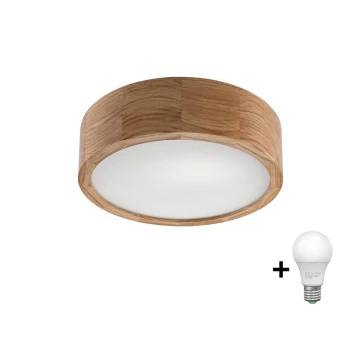 Brilagi - LED Mennyezeti lámpa CARVALHO 1xE27/60W/230V tölgy átm. 27,5 cm