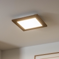 Brilagi - LED Mennyezeti lámpa SLIMFRAME WOOD LED/25W/230V 34x34 cm barna