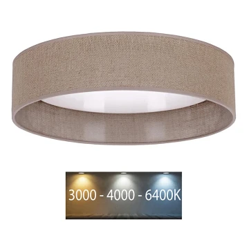 Brilagi - LED Mennyezeti lámpa VELVET LED/12W/230V á. 30 cm 3000K/4000K/6400K barna