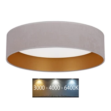 Brilagi - LED Mennyezeti lámpa VELVET LED/24W/230V 3000/4000/6400K krém/arany