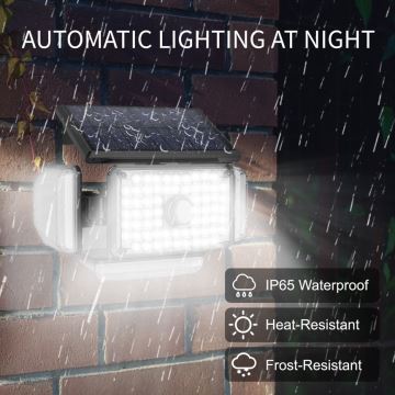 Brilagi - LED Napelemes fali lámpa érzékelővel WALLIE LED/5W/5,5V IP65