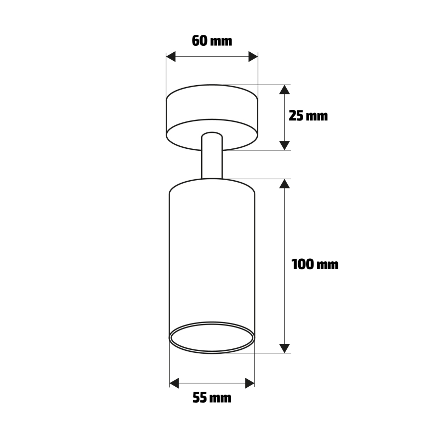 Brilagi - Spotlámpa SELE 1xGU10/35W/230V fekete/arany