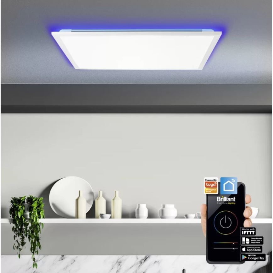 Brilliant - LED RGBW Dimmelhető mennyezeti lámpa ELLERY LED/37W/230V 2700-6500K Wi-Fi Tuya + távirányító