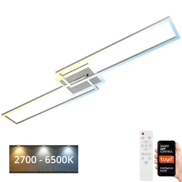 Brilo - LED Dimmelhető felületre szerelhető csillár FRAME 2xLED/20W/230V 2700-6500K Wi-Fi Tuya + távirányítás