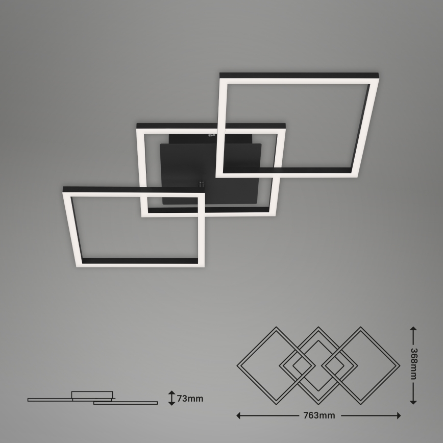 Brilo - LED Dimmelhető felületre szerelhető csillár FRAME LED/30W/230V