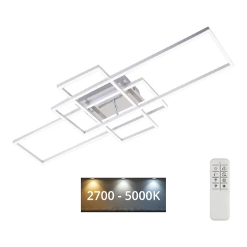 Brilo - LED Dimmelhető  felületre szerelhető csillár FRAME LED/51W/230V 2700-5000K króm + távirányítás