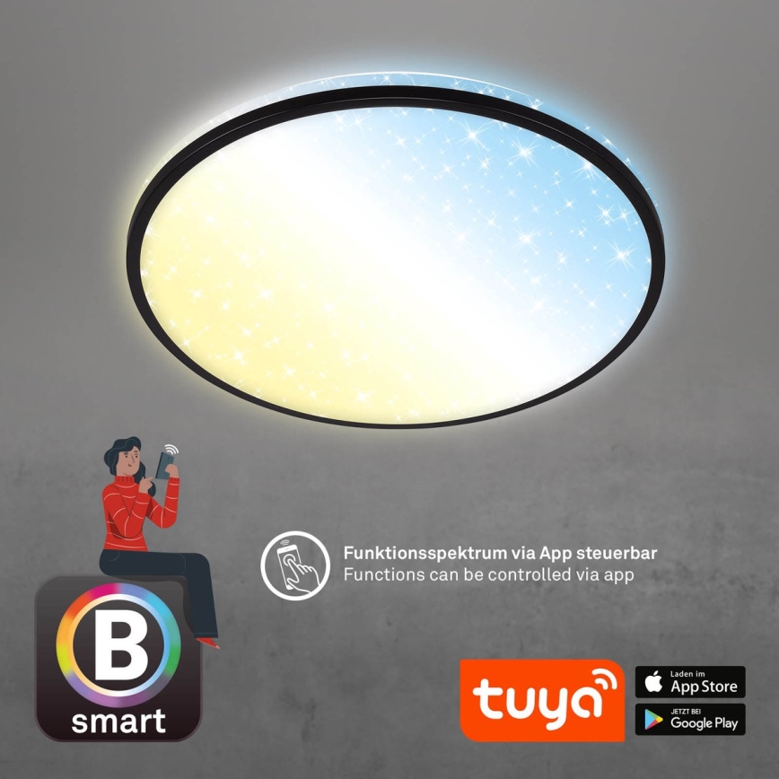Brilo - LED Dimmelhető mennyezeti lámpa STARRY SKY LED/42W/230V 3000-6500K Wi-Fi Tuya + távirányítás