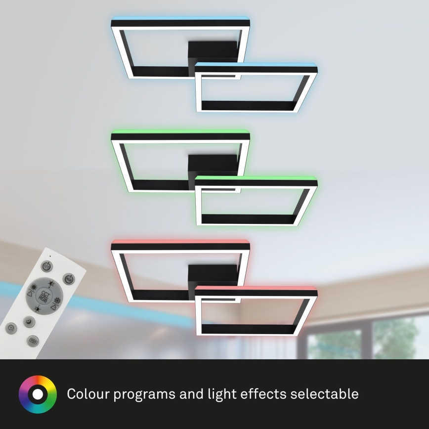 Brilo - LED RGBW Dimmelhető felületre szerelhető csillár FRAME 2xLED/17W/230V 2700-6500K+ távirányító