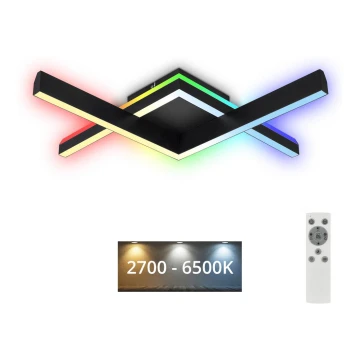 Brilo - LED RGBW Dimmelhető felületre szerelhető csillár FRAME 2xLED/9W/230V 2700-6500K + távirányítás