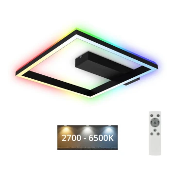 Brilo - LED RGBW Dimmelhető felületre szerelhető csillár FRAME LED/18W/230V 2700-6500K + távirányítás