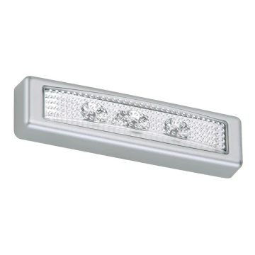 Briloner 2689-034 - LED Érintős tájolólámpa LERO LED/0,18W/3xAAA ezüst